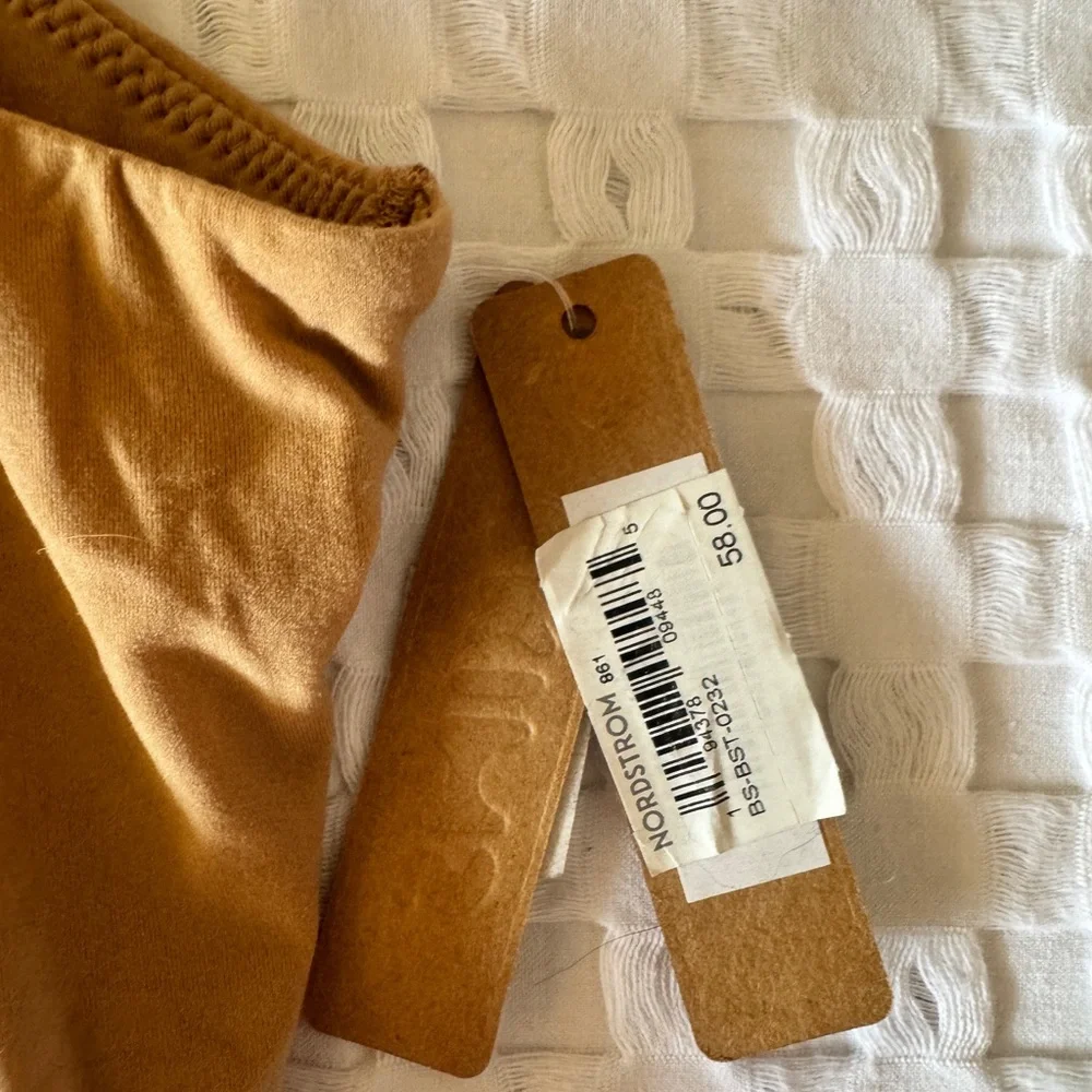 SKIMS | Fits Everybody High Neck | Thong Bodysuit | Camel | NWT | Size L - Picture 3 of 6